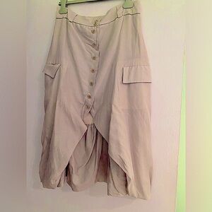 HUSSEIN CHALAYAN VINTAGE NEW HIGH LOW SKIRT, SIZE 40(6)